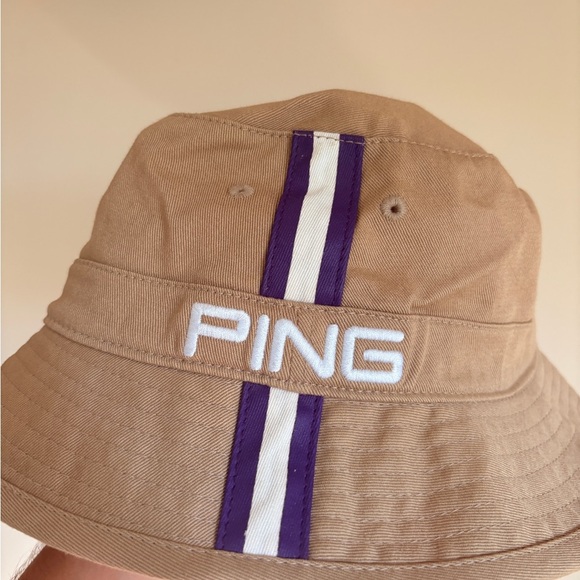 PING Golf Bucket Hat brown size S-M sensorcool - Picture 2 of 7
